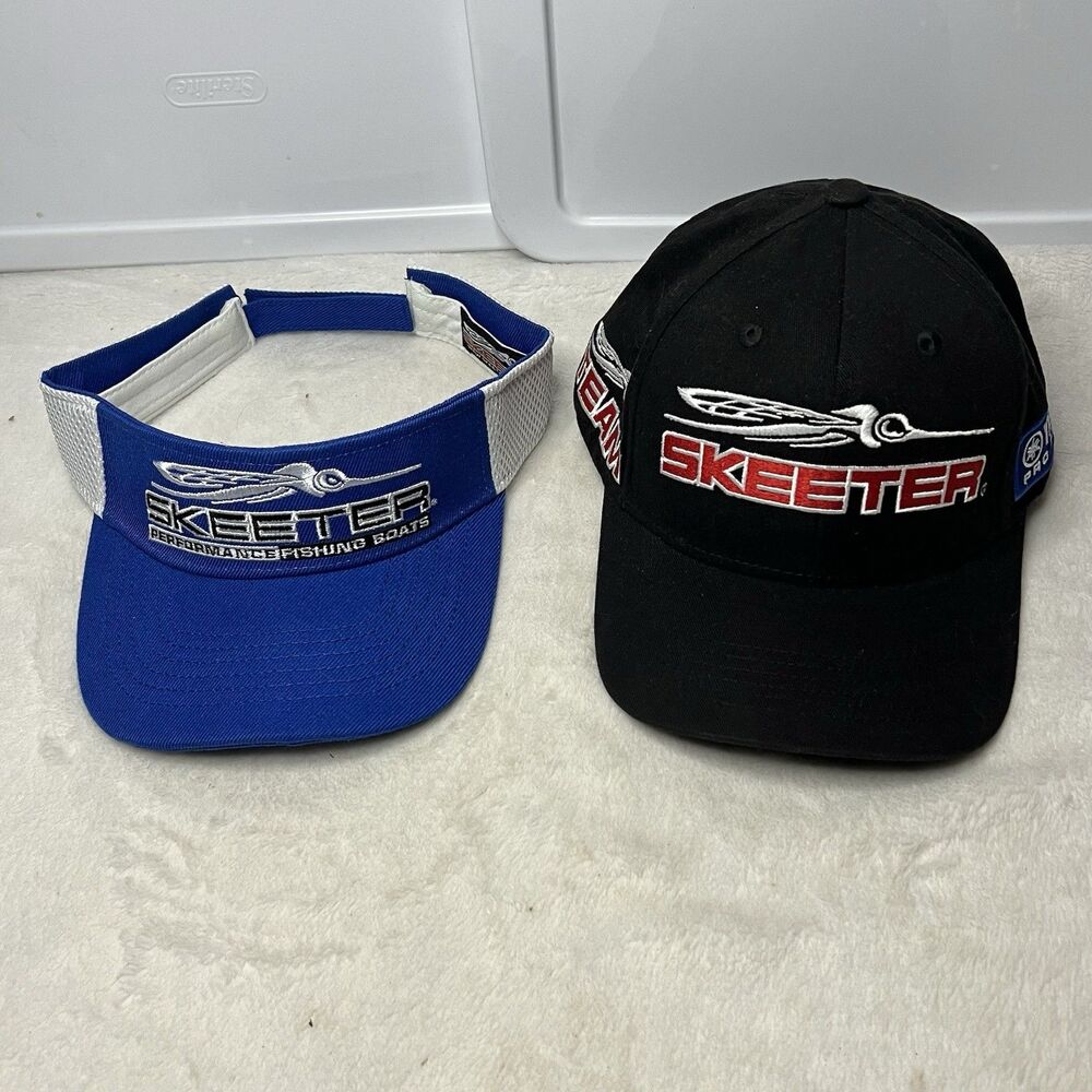 Team Skeeter Performance Fishing Boat Hat Visor Lot Adjustable Strap Yamaha